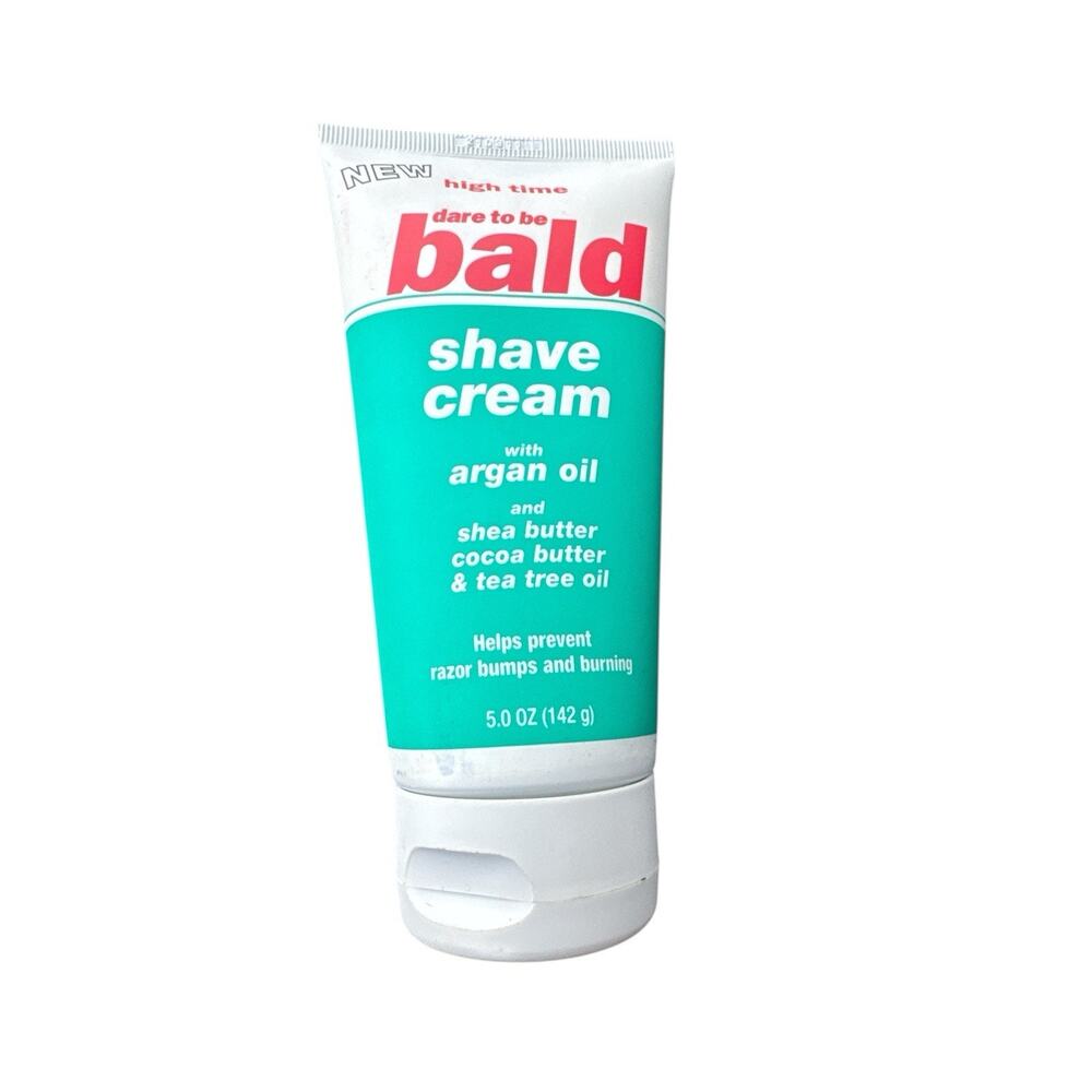 High Time Dare to be Bald Shave Cream with Argan Oil - 5 oz (142 g)